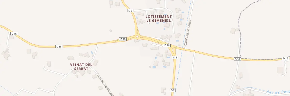 Plan du 5002F Vc Veinat de Las Basses à Saint-Michel-de-Llotes