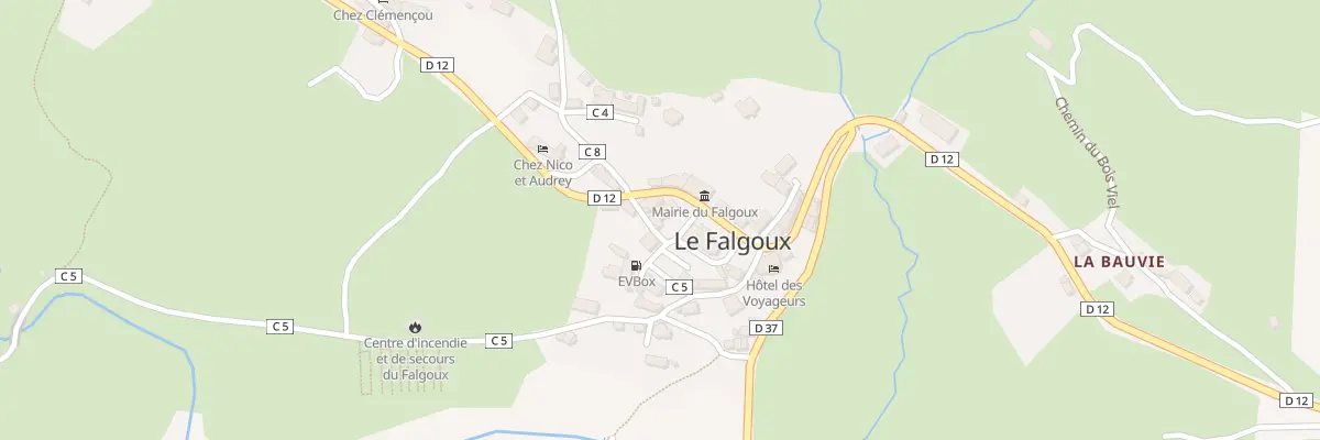 Plan du 5058 Le Bourg au Falgoux