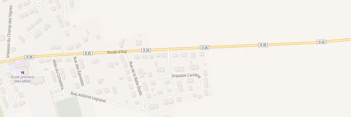 Plan du 30 Rte d’Azy à Rians