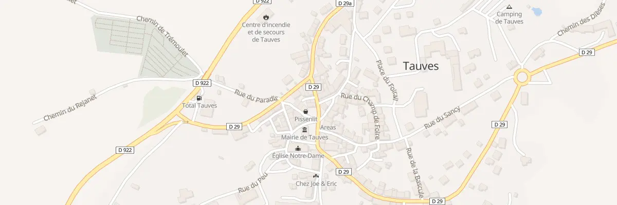 Plan du 5166 Le Bourg à Tauves