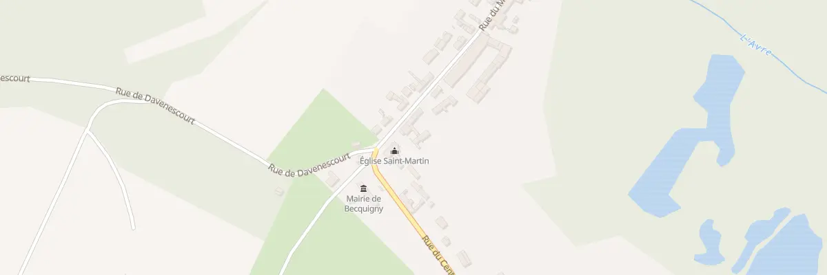Plan du 2 Rue du Moulin à Becquigny