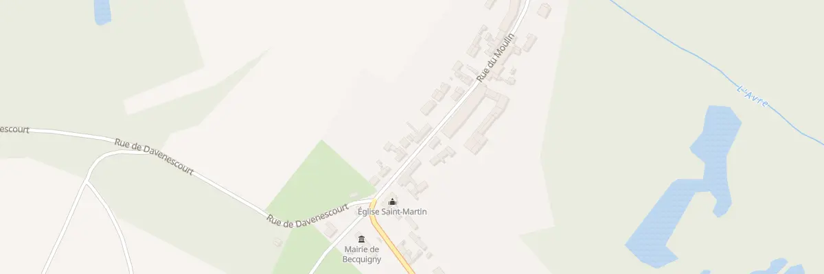 Plan du 7 Rue du Moulin à Becquigny