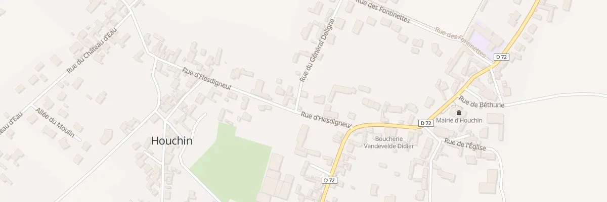 Plan du 10 Rue d’Hesdigneul à Houchin