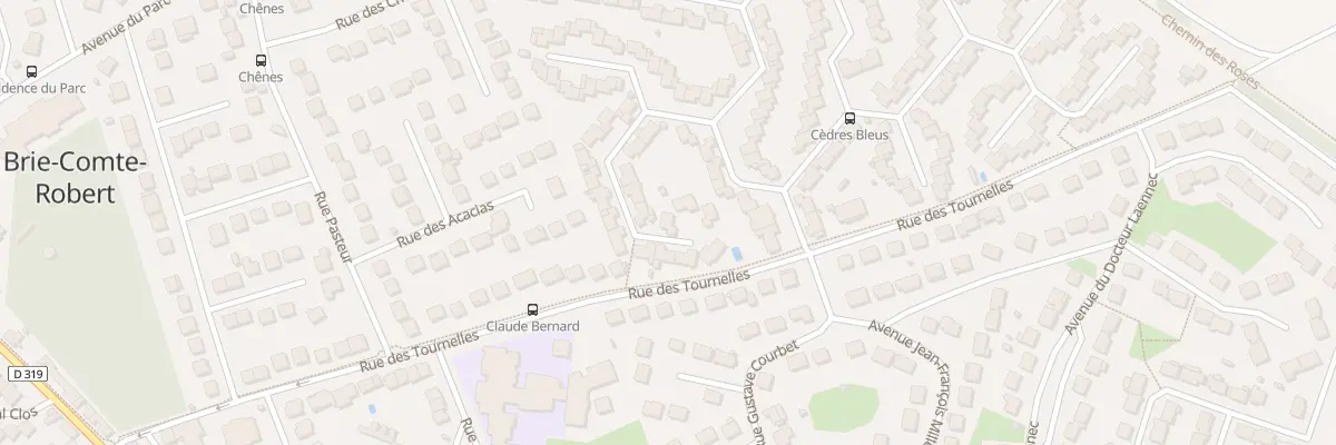 Plan du 12 Rue des Merisiers à Brie-Comte-Robert