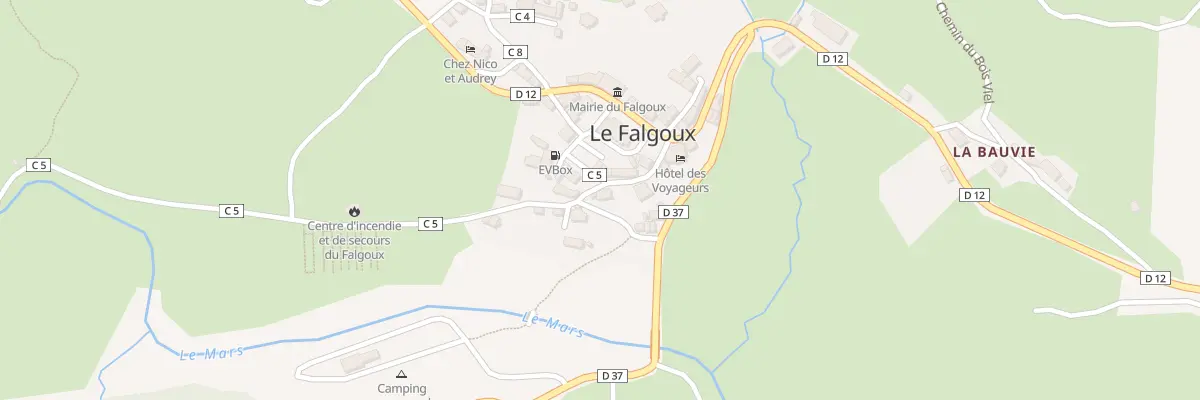 Plan du 5096 Le Bourg au Falgoux