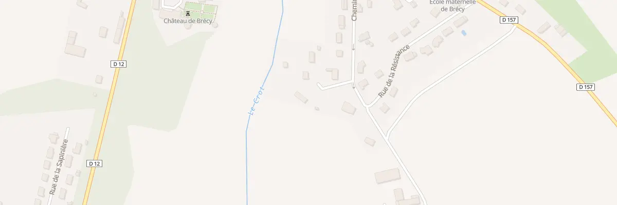 Plan du 1 Imp de la Garenne à Brécy