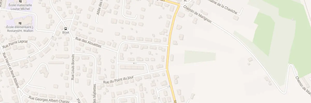 Plan du 28 Rue des Alouettes à Montluçon