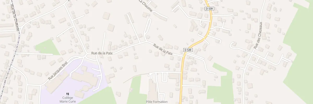 Plan du 7 Rue de la Paix à Désertines