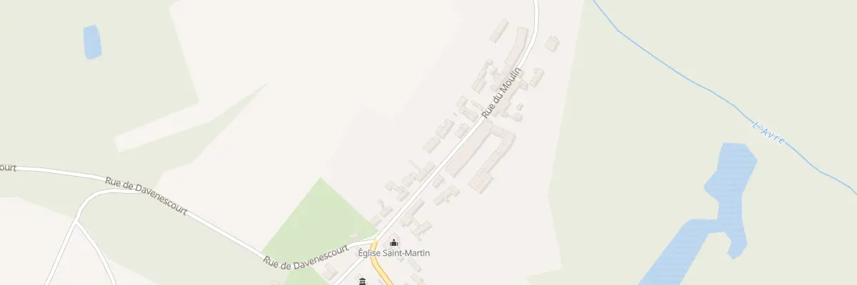 Plan du 11 Rue du Moulin à Becquigny