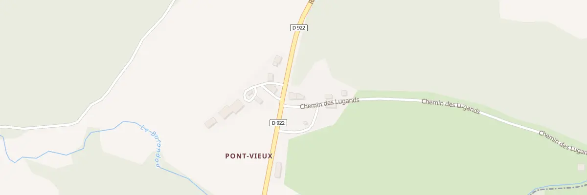 Plan du 5404 Pont Vieux Est à Tauves