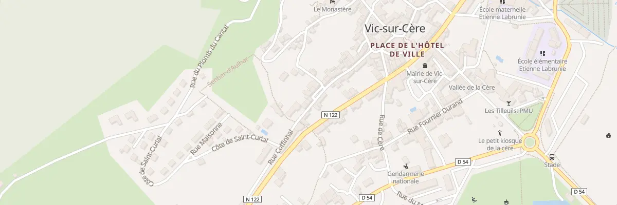 Plan du 28 Rue Coffinhal à Vic-sur-Cère