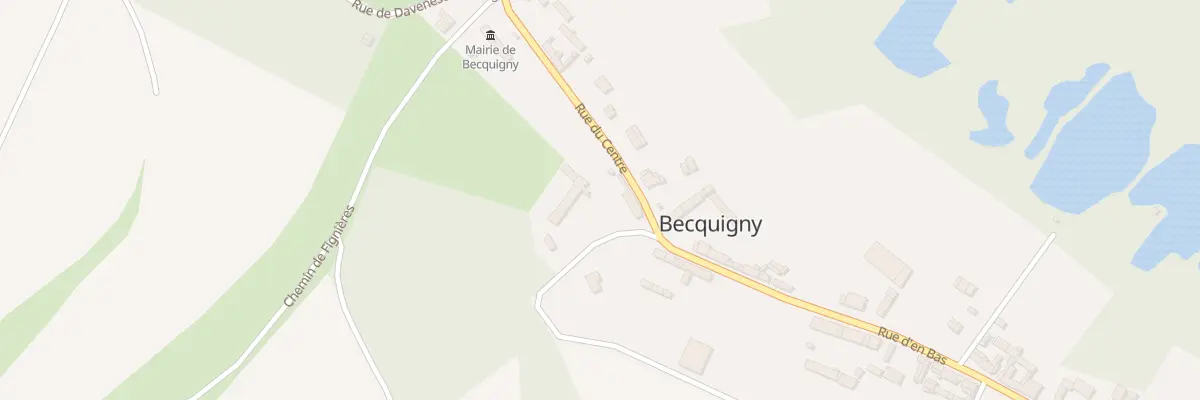 Plan du 4 Rue du Centre à Becquigny