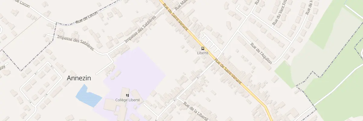Plan du 383 Rue de Saint-venant à Annezin