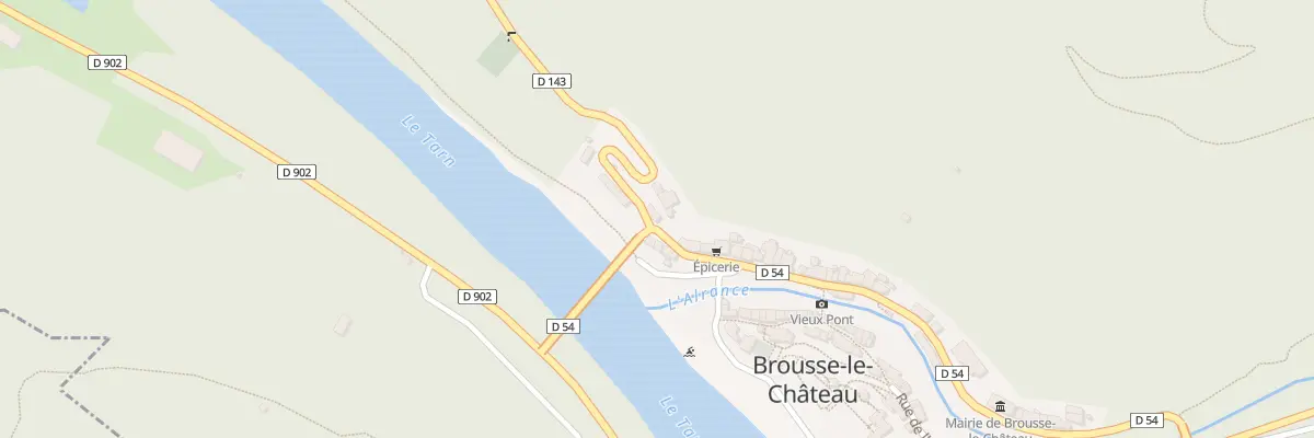 Plan du 5003 Brousse Le Chateau à Brousse-le-Château