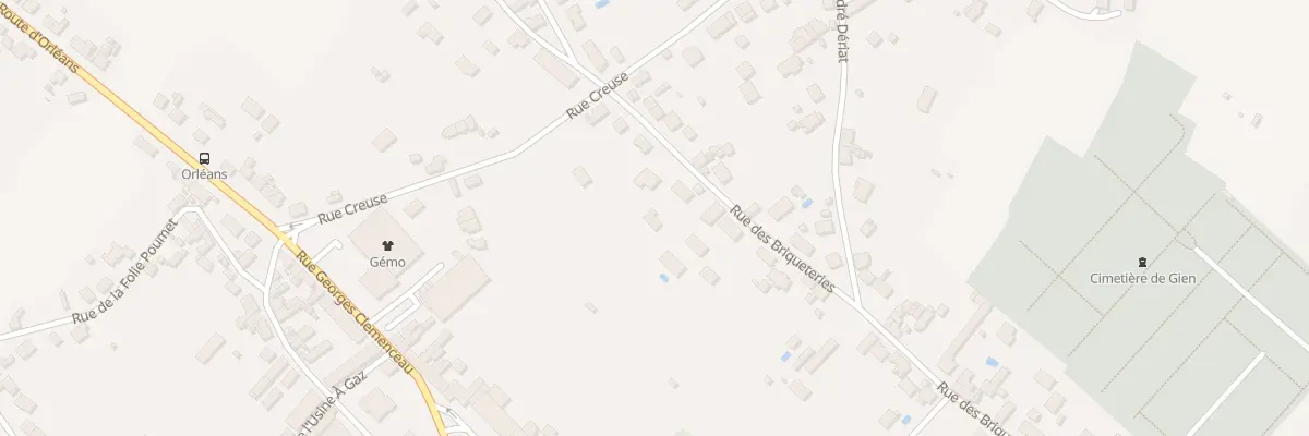 Plan du 67 Rue des Briqueteries à Gien