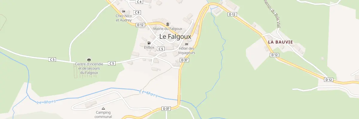 Plan du 5095 Le Bourg au Falgoux