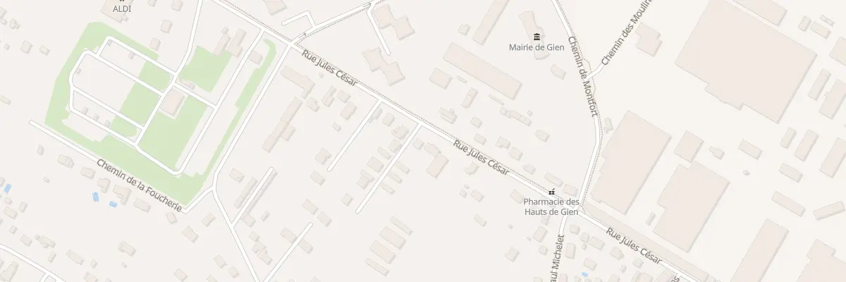 Plan du 9264 Rue Jules César à Gien