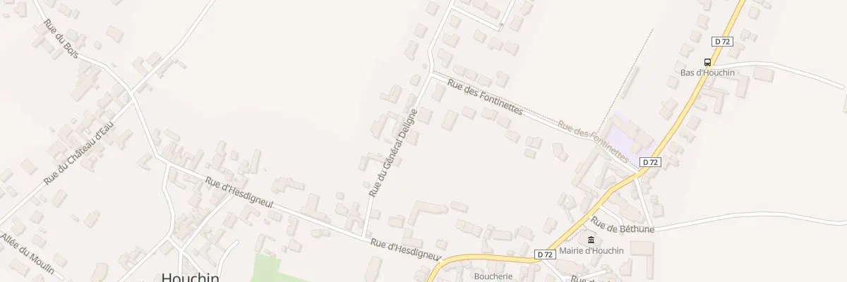Plan du 6 Rue du Général Deligne à Houchin