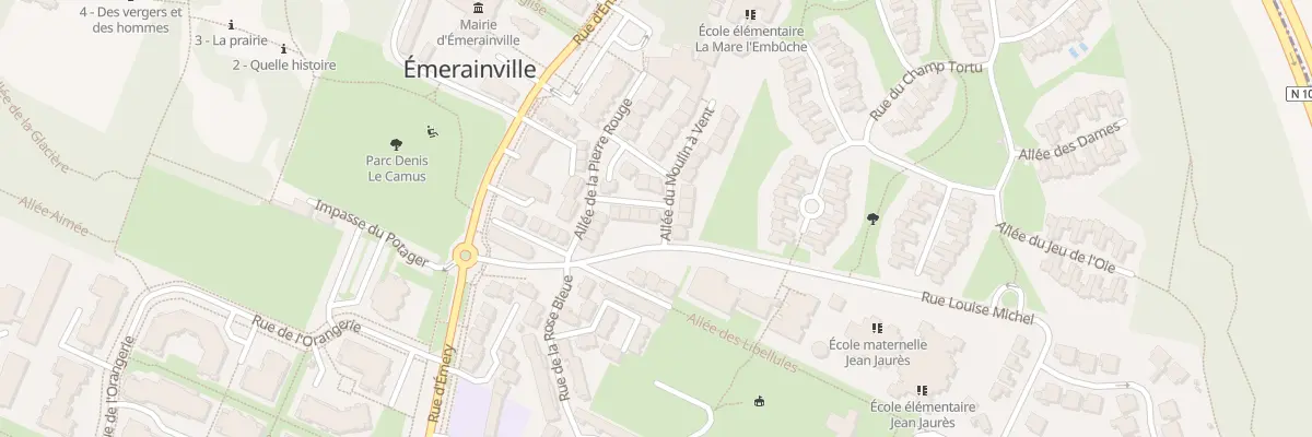 Plan du 10 Rue des Coeurs Rouges à Émerainville