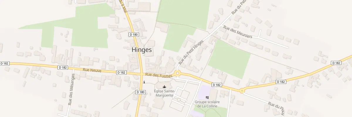 Plan du 45 Rue du Petit Hinges à Hinges