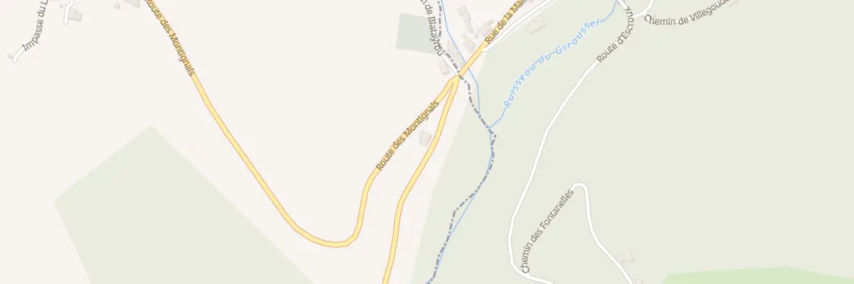 Plan du 5059 Montignals à Senaux