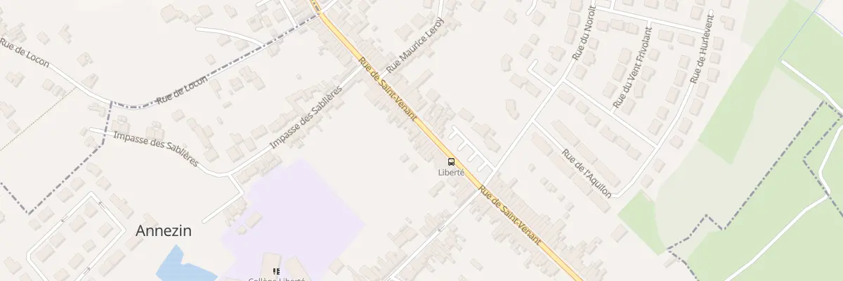 Plan du 409 Rue de Saint-venant à Annezin