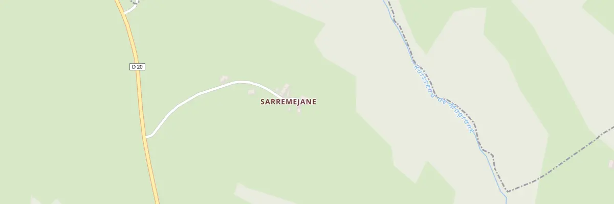 Plan de Sarremejane à Rodelle