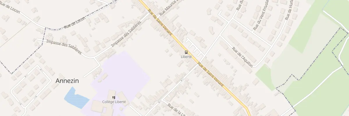 Plan du 381 Rue de Saint-venant à Annezin