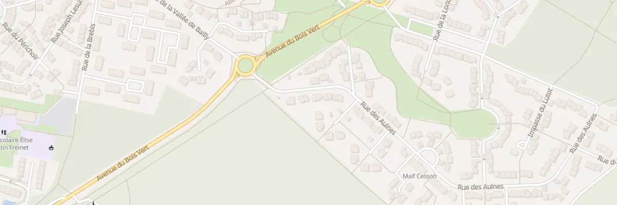 Plan du 6 Rue des Aulnes à Vert-Saint-Denis