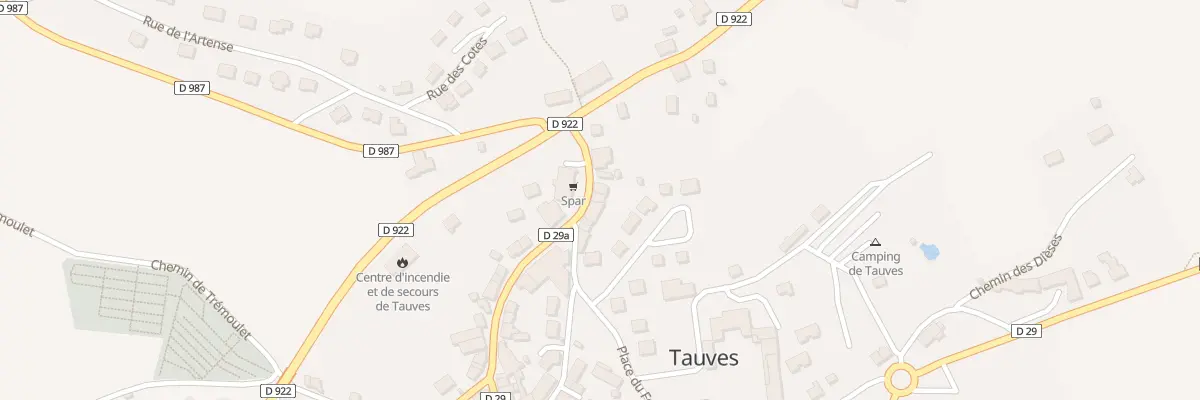 Plan du 5089 Tauves à Tauves