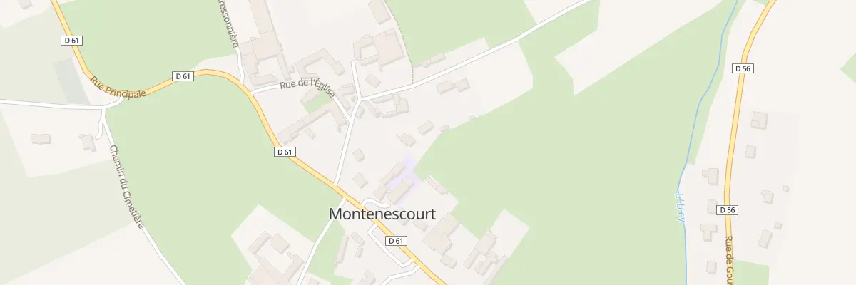 Plan du 2T Rue de la Petite Couture à Montenescourt