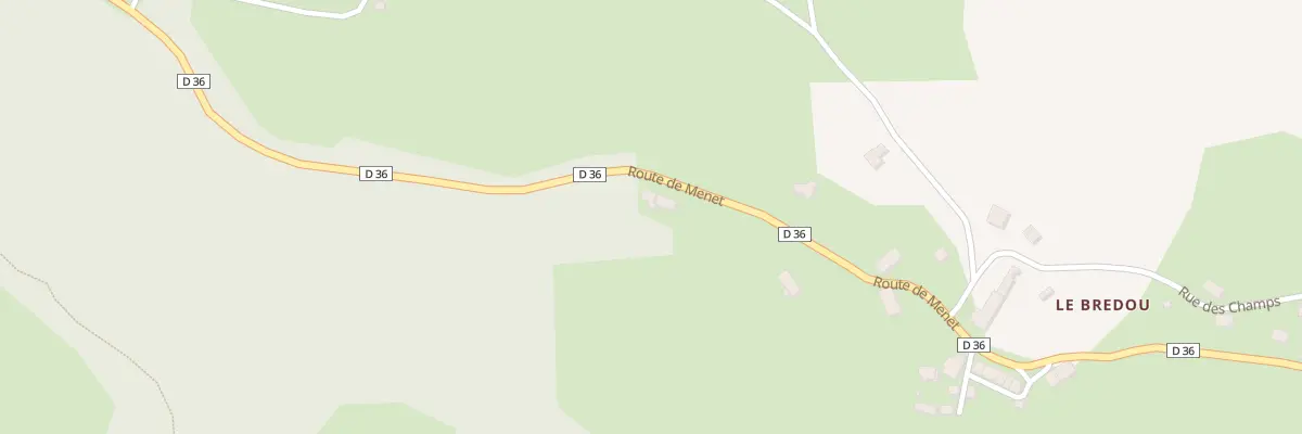 Plan du 35 Rte de Menet à Riom-ès-Montagnes