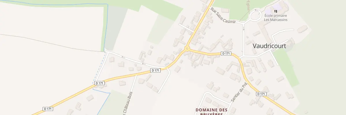 Plan du 40 Rue d’Hesdigneul à Vaudricourt
