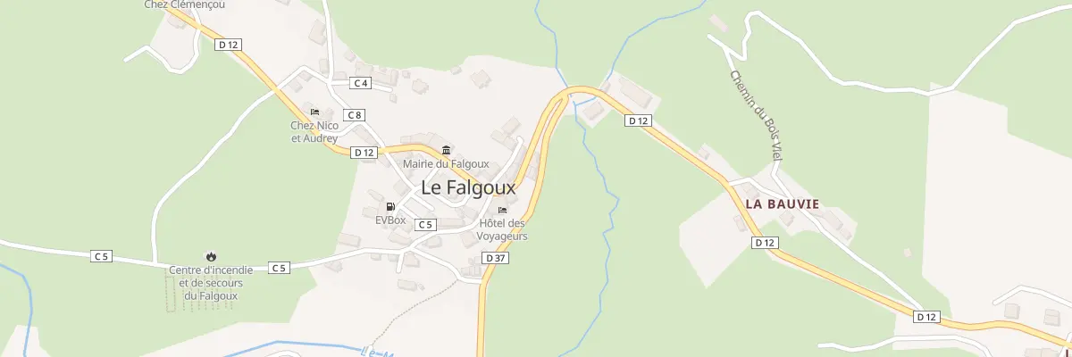Plan du 5085 Le Bourg au Falgoux
