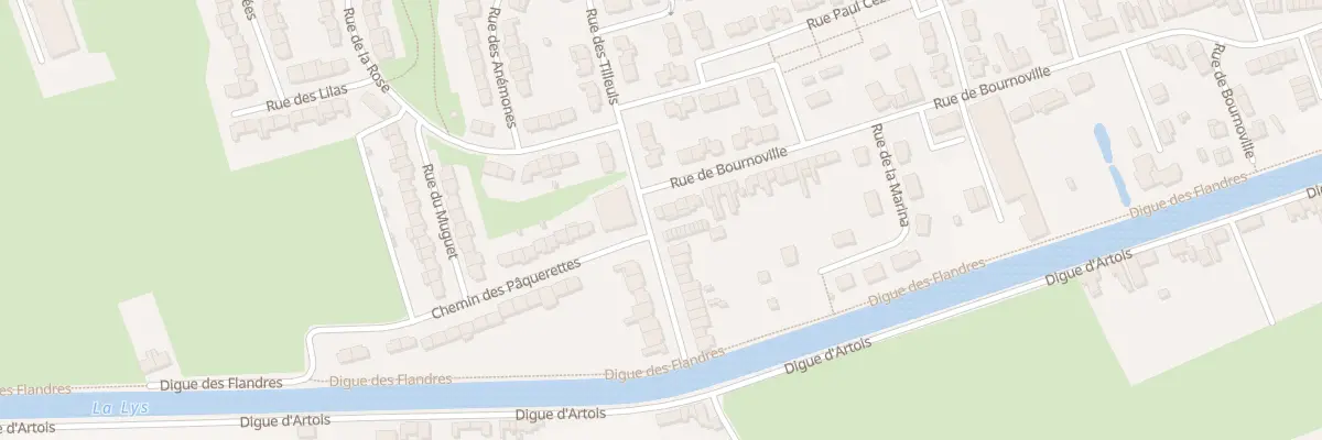 Plan du 183 Rue Bournoville à Merville