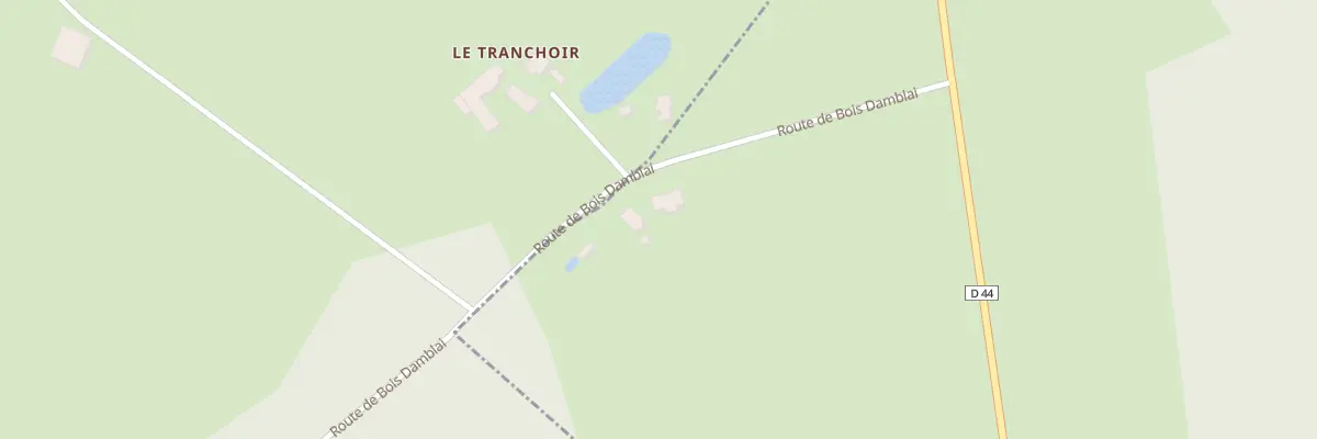 Plan du 9001 Le Tranchoir à Nevoy