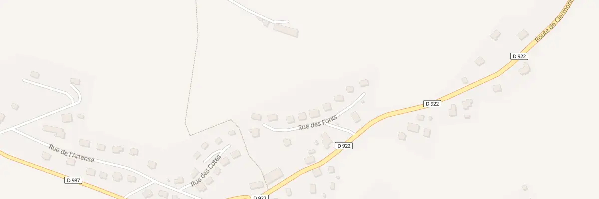 Plan du 6052 Les Fonts à Tauves
