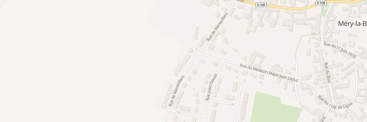 Plan du 14 Rue de Ménévillers à Méry-la-Bataille