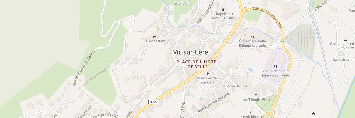 Plan du 2 Rue du Moine de Montaudon à Vic-sur-Cère