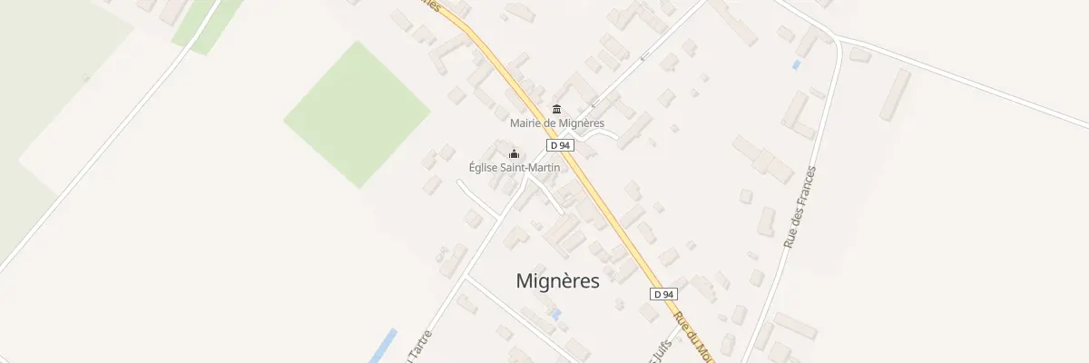 Plan du 3 Pl de l’Eglise à Mignères