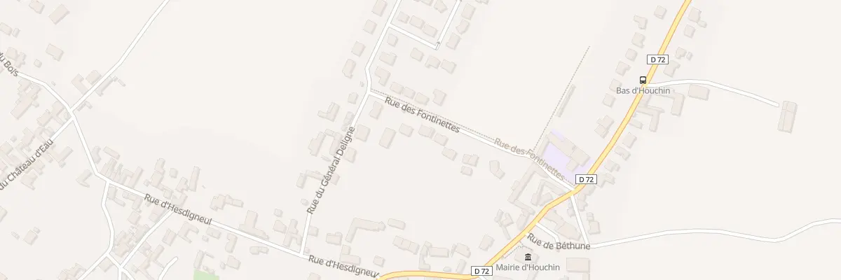 Plan du 9 Rue des Fontinettes à Houchin