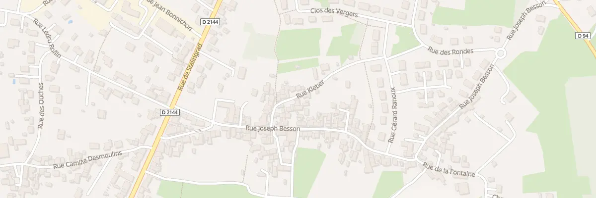 Plan du 8 Rue Kleber à Désertines