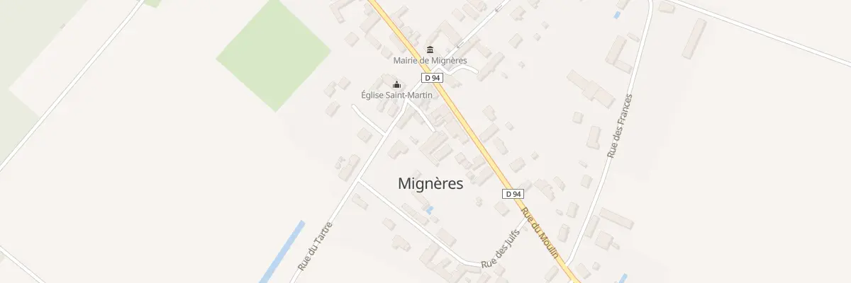 Plan du 1 Imp Saint Martin à Mignères