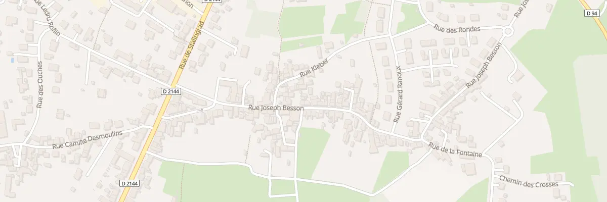 Plan du 25 Rue Joseph Besson à Désertines