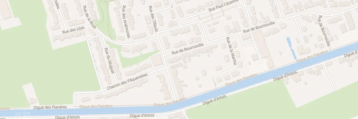 Plan du 177 Rue Bournoville à Merville