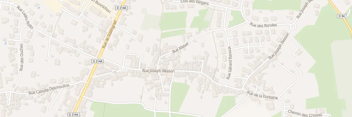 Plan du 29 Rue Joseph Besson à Désertines