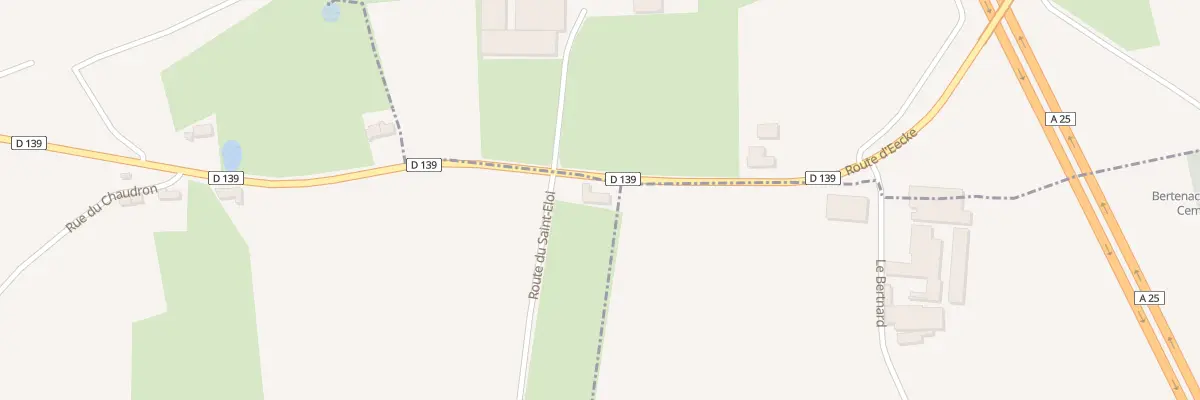 Plan du 2100 Rue de Godewaersvelde à Eecke