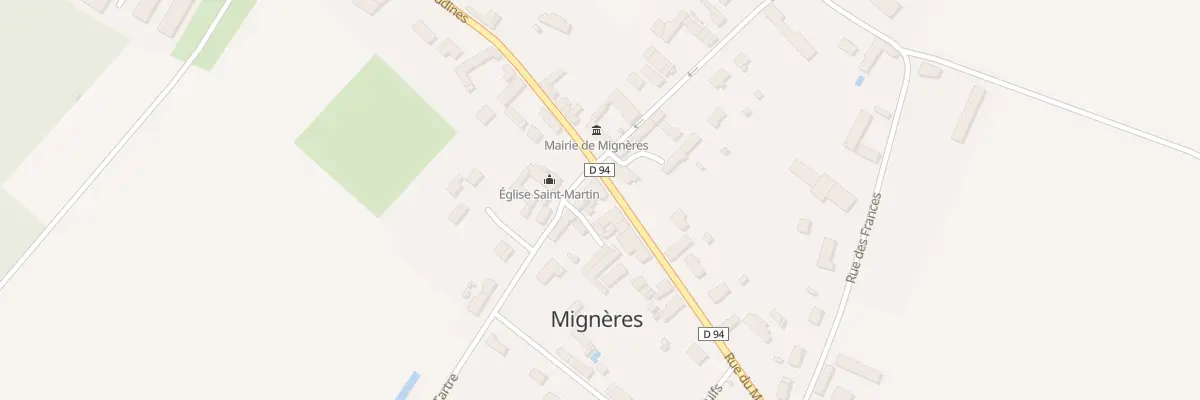 Plan du 2 Rue du Moulin à Mignères