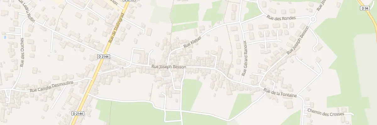 Plan du 27 Rue Joseph Besson à Désertines