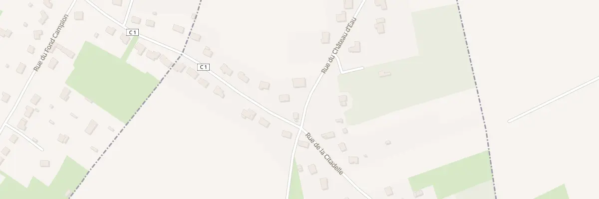 Plan du 1 Rue du Chateau d’Eau à Montenescourt